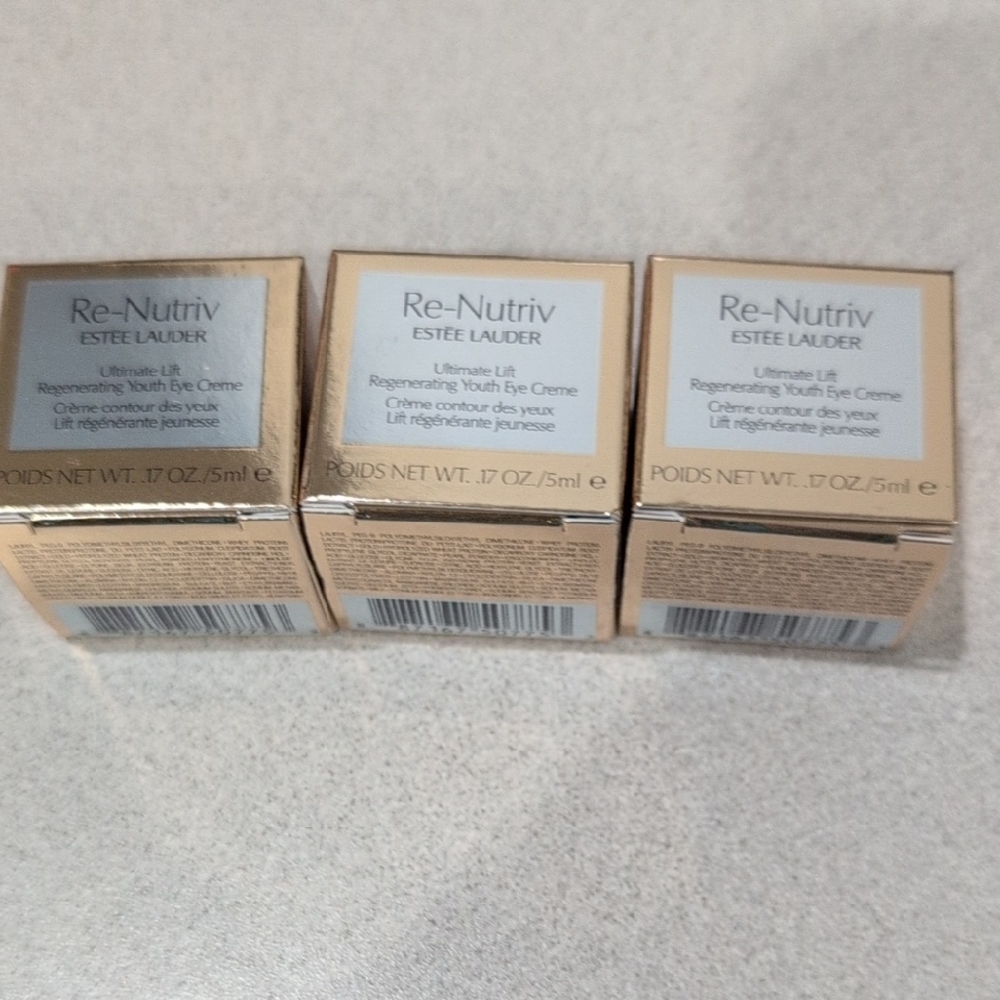 Estee Lauder Re-Nutriv Eye Creme in Gold Packaging